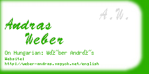 andras weber business card